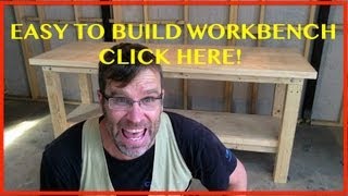 How to Build a Workbench Easy Cheap amp Sturdy 😁 [upl. by Adelle]