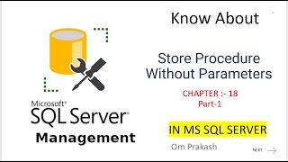 Store Procedure Without Parameters Part 1 [upl. by Vina]