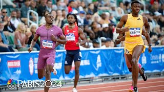 Erriyon Knighton STORMS to opening round victory over Christian Coleman in 200m  NBC Sports [upl. by Crespo84]