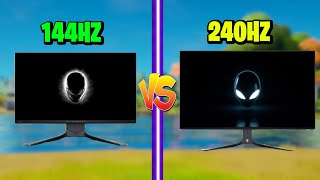 240hz vs 144hz Which To Use For Fortnite [upl. by Oibaf]