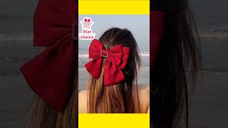 Red bow designsbow bowdesign hairstyle hairaccessories red foryou [upl. by Lydnek550]