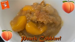 Deliciously Easy Bisquick Peach Cobbler Recipe 🍑🥧 Sweets Dessert PeachCobbler EasyRecipe [upl. by Sweet]