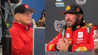 Joe Gibbs Surprises Martin Truex Jr with Special Words in His Final Media Conference [upl. by Down]