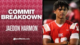 BREAKING Jaedon Harmon commits to Alabama  Sunday PM update  CFB SEC [upl. by Eednar504]