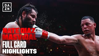 FULL CARD HIGHLIGHTS  NATE DIAZ VS JORGE MASVIDAL [upl. by Etteval]