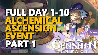 Full Alchemical Ascension Event Part 1 Day 110 Genshin Impact [upl. by Seibold]