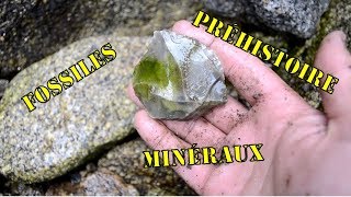 ⚒️ ON TROUVE DE TOUT SUR UNE PLAGE  silex taillés fossiles minéraux coquillages🏖️ [upl. by Ahseile43]