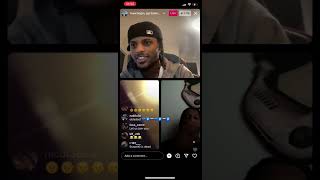 digga D and huncho cgm sippin drank🥤on ig live and get fried and talk prices diggad cgm fredo [upl. by Yauqram]