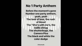 No 1 Party Anthem am arcticmonkeys music lyrics [upl. by Dombrowski]