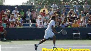 Jo Wilfried Tsonga tennis serve volley [upl. by Taddeusz]