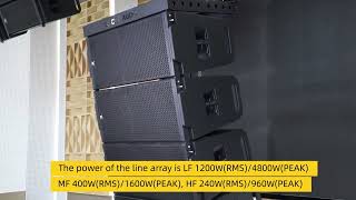 CVR Audio Active 3way double 12 inch line array W 123P [upl. by Beasley154]