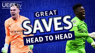 🧤 EDERSON ONANA  Amazing saves from the UCL finalists goalkeepers [upl. by Urian188]