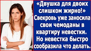 quotДвушка для двоих слишком жирноquot Свекровь заносила свои чемоданы в квартиру невестки [upl. by Ainelec837]