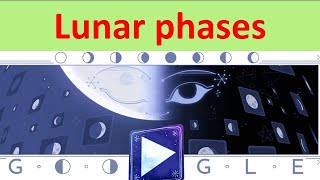 Google Celebrates Lunar phases  Rise of the Half Moon Google Doodle  Lunar phases October 2024 [upl. by Sardella]