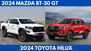 2024 Mazda BT50 GT Vs 2024 Toyota Hilux are both highly regarded pickup trucks Comparison [upl. by Estelle]