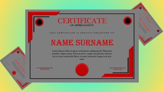 How to Make a Certificate in MS Word [upl. by Aihcsrop]