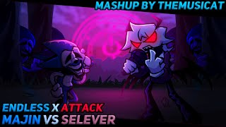 Majin Vs Selever  Endless x Attack FNF Mashup [upl. by Streeter]