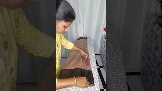 Saree pre pleating free classes shorts tutorial [upl. by Ahtnamys633]