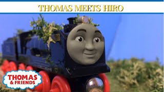 Hero of the Rails  Thomas Meets Hiro  Wooden Remake [upl. by Crespi]