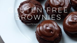 AWESOME Gluten Free Fudge Brownies vegan The Simple Green [upl. by Huang]