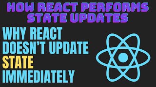 Why React doesn’t update state immediately  How React performs state updates  React Tutorial [upl. by Neelac]