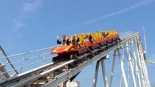 Crazy BACKWARDS Togo Looping Death Machine Roller Coaster POV Washuzan Highland Japan [upl. by Crean]