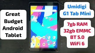 UMIDIGI G1 Tab mini Android 14 8 inch Tablet 734GB32GB Review [upl. by Meekahs]