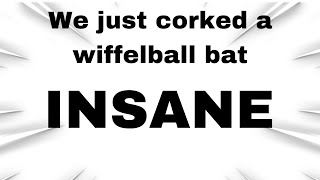 WE JUST CORKED A WIFFEL BALL BAT [upl. by Atinat]