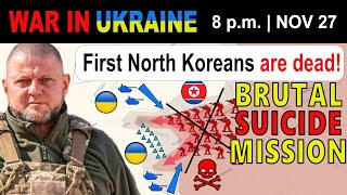 27 Nov KIM JONGUN CRIES North Korean Unit Quickly DIES FOOTAGE  War in Ukraine Explained [upl. by Leahcimed]