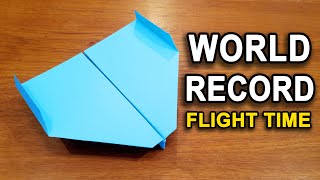 How To Make The WORLD RECORD PAPER AIRPLANE [upl. by Yur]