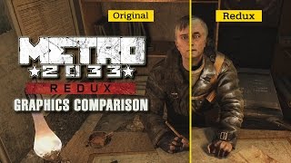 Metro 2033 Redux  Graphics Comparison [upl. by Ogaitnas]