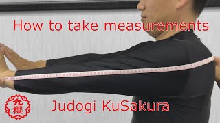 How to take measurements  Judogi KuSakura [upl. by Halda]