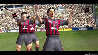 FIFA 2002  AC Milan VS Inter Milan  Gameplay [upl. by Hippel]