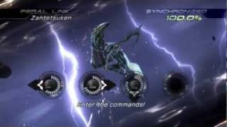 Final Fantasy XIII2 Monsters Odin Feral Link  Zantetsuken [upl. by Nitaj464]