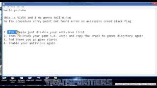 How to fix entry point not found error in assassins creed black flag [upl. by Chrissa44]