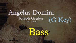 Angelus Domini G key  Joseph Gruber  Bass [upl. by Benita]