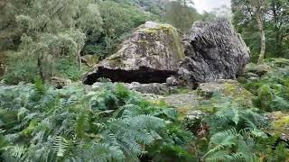 Bowder Stone Borrowdale Valley Lake district Cumbria [upl. by Saerdna991]