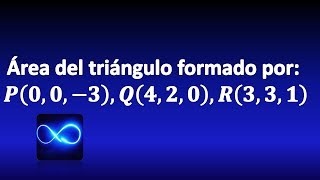 63 Área de un triángulo determinado por tres puntos usando vectores [upl. by Ed]