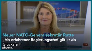 Tina Hassel ARD zum neues NATOGeneralsekretär Mark Rutte am 01102024 [upl. by Engracia19]