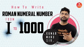 How to write Roman Numeral Number from 1 to 1000  Roman Numbers 1 to 1000  Roman Numerals 1 1000 [upl. by Soigroeg237]