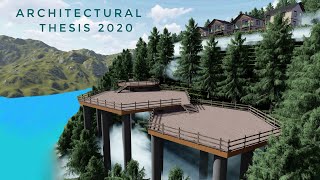 Tehri Eco Resort Tour  Ecotourism Uttarakhand  Walkthrough of EcoVillage Design  B Arch Thesis [upl. by Elleral89]