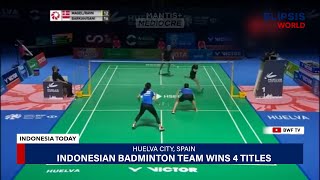 Indonesia Becomes the Grand Champion of Spain Open 2021  Indonesia Today  Elipsis World [upl. by Anitsud]