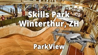 Skills Park Winterthur ZH  Schweiz BigAir Skatepark Trampolin Park ParkView Tour 114 [upl. by Akinod]