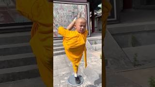 Shaolin Monk Training Part 2 🥋🔥 shorts kungfu [upl. by Ilahtan497]