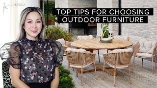 Top Tips for Choosing the BEST OUTDOOR FURNITURE Designer Wayfair Picks [upl. by Leif]