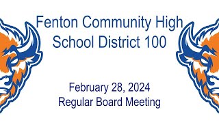 Fenton High School Board of Education Meeting February 28 2024 [upl. by Delphine]