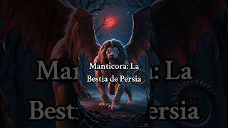 ¿Qué es la Manticora manticora criaturasmíticas bestiariosobrenatural bestiario [upl. by Esemaj]