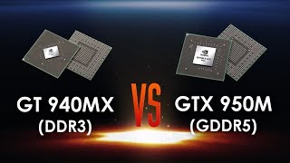 GT 940MX 2GB vs GTX 950M 2GB in 5 Games [upl. by Sucramel]