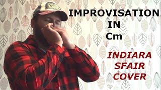 Improvisation in Cm  Indiara Sfair harmonica cover [upl. by Nomelc]