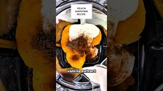 Peach Smoothie Recipe  Peaches Fruit Smoothies Recipes  Healthy Snacks Milkshake shorts [upl. by Zolner]